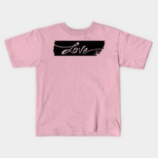 Cursive Love Handwritten Kids T-Shirt